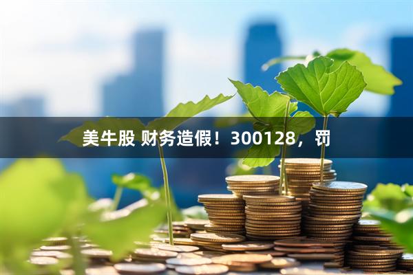 美牛股 财务造假！300128，罚
