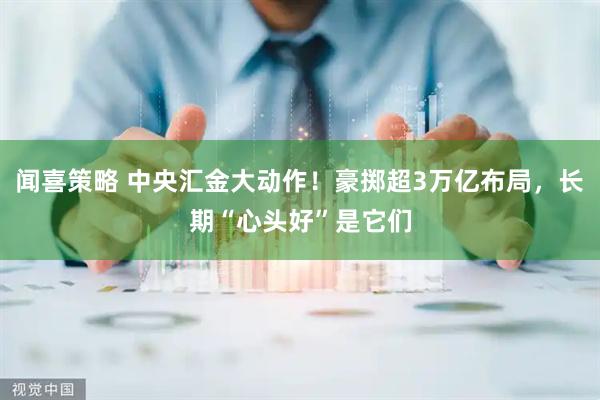 闻喜策略 中央汇金大动作！豪掷超3万亿布局，长期“心头好”是它们