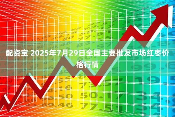配资宝 2025年7月29日全国主要批发市场红枣价格行情