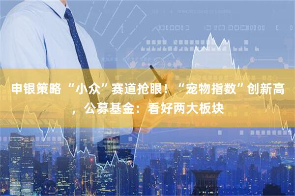 申银策略 “小众”赛道抢眼！“宠物指数”创新高，公募基金：看好两大板块