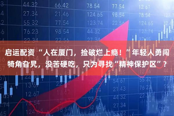 启运配资 “人在厦门，捡破烂上瘾！”年轻人勇闯犄角旮旯，没苦硬吃，只为寻找“精神保护区”？
