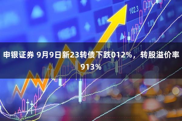 申银证券 9月9日新23转债下跌012%,转股溢价率913%